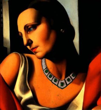 350 人の有名アーティストによるアート作品 Painting - タマラ・ド・レンピカの現代のブーカール夫人の肖像